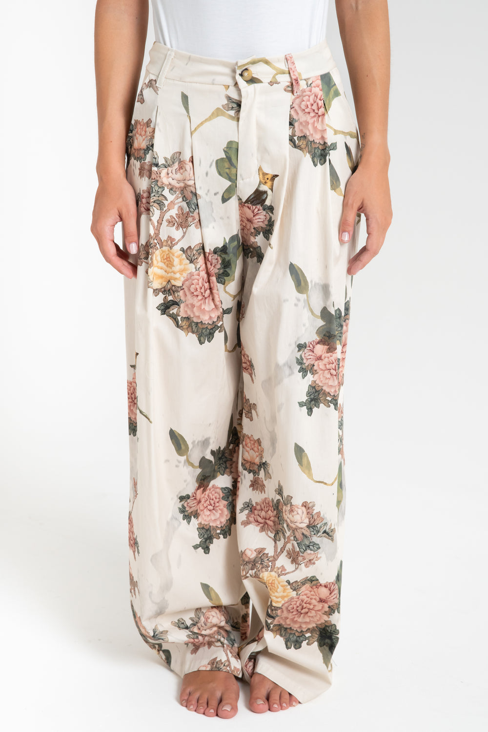 PANTALONE DONNA LUNGO FLOREALE FIORENZA AMADORI MP222.363 