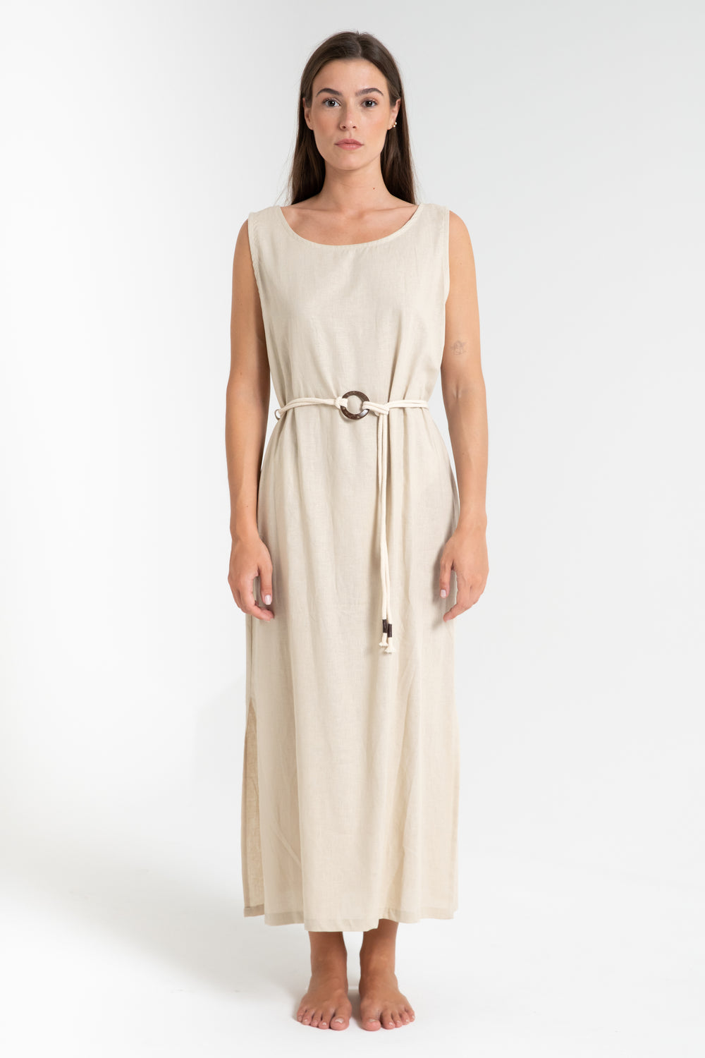 ABITO DONNA LUNGO IN LINO FIORENZA AMADORI 7853