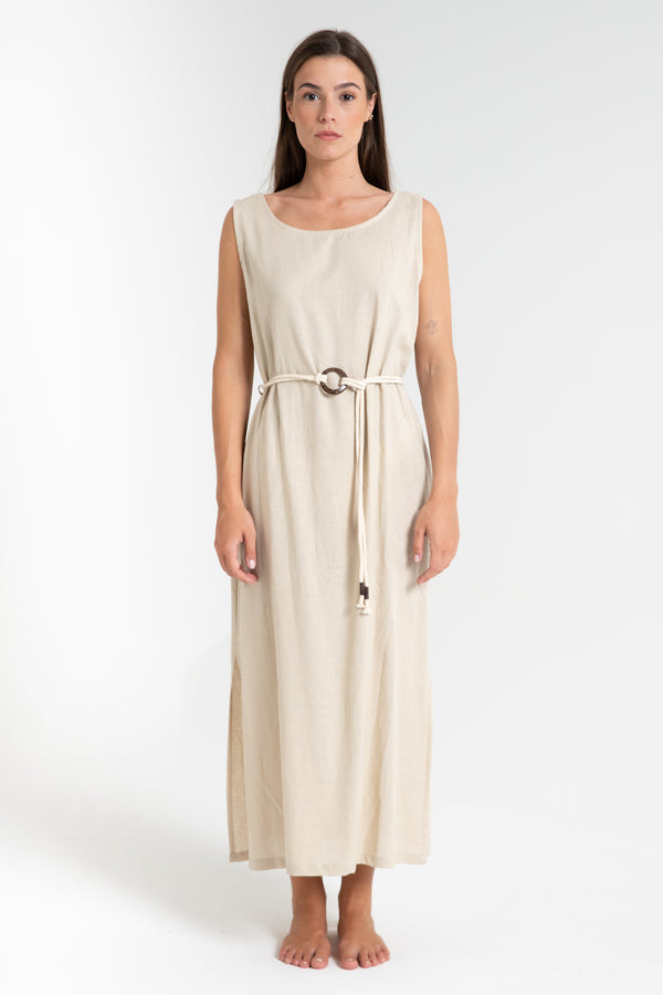 ABITO DONNA LUNGO IN LINO FIORENZA AMADORI 7853