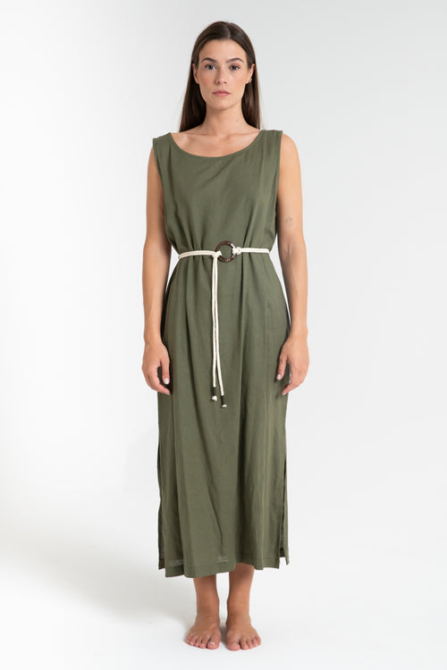 ABITO DONNA LUNGO IN LINO FIORENZA AMADORI 7853
