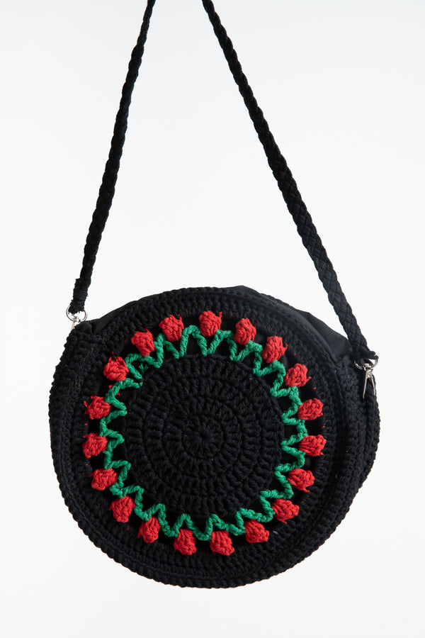 BORSA DONNA ROTONDA IN UNCINETTO FIORENZA AMADORI 11608-2311