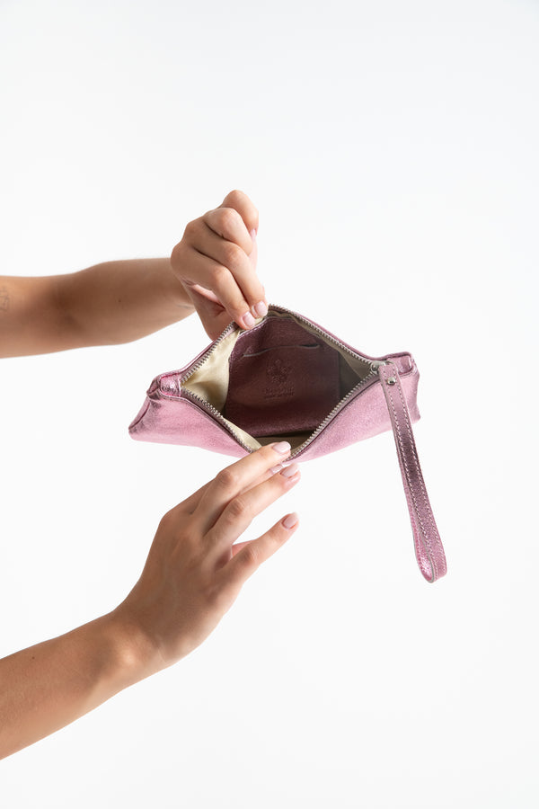 POCHETTE RETTANGOLARE VERA PELLE FIORENZA AMADORI 