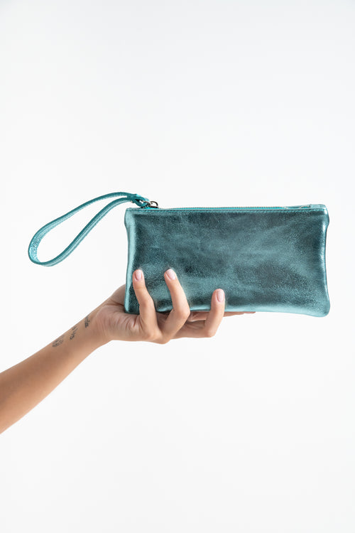 POCHETTE RETTANGOLARE VERA PELLE FIORENZA AMADORI 