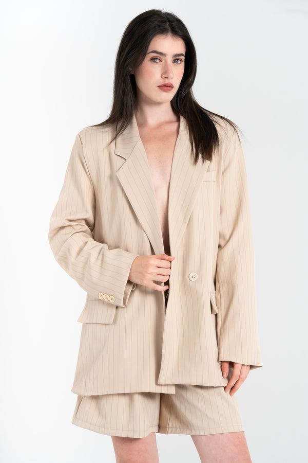 GIACCA BLAZER DONNA IN TESSUTO GESSATO FIORENZA AMADORI 53365