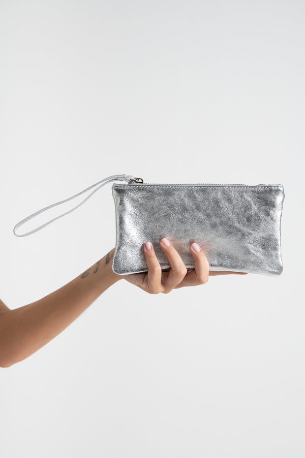 POCHETTE RETTANGOLARE VERA PELLE FIORENZA AMADORI 