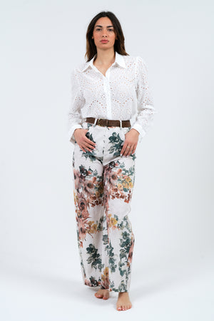 CAMICIA DONNA IN COTONE SANGALLO FIORENZA AMADORI Q845