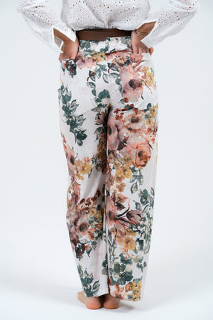 PANTALONE DONNA LUNGO FANTASIA FLOREALE FIORENZA AMADORI MP207.271