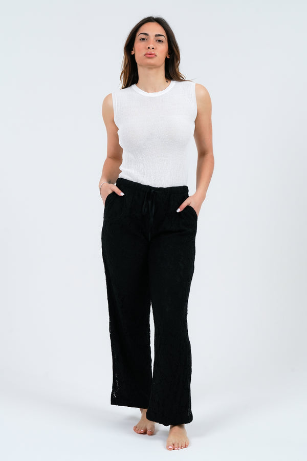 PANTALONE DONNA IN PIZZO FIORENZA AMADORI FY9063