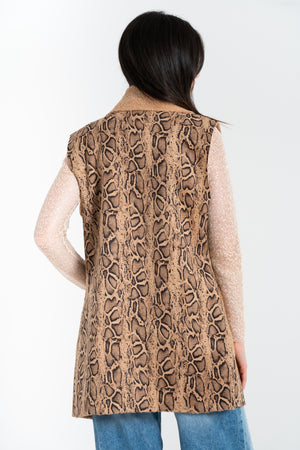 GILET LUNGO DONNA EFFETTO ORSETTO FIORENZA AMADORI 20125