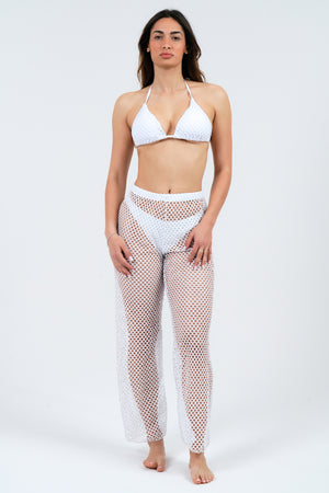 PANTALONE COPRICOSTUME DONNA A RETE SE1398