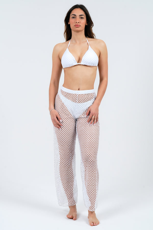 PANTALONE COPRICOSTUME DONNA A RETE SE1398