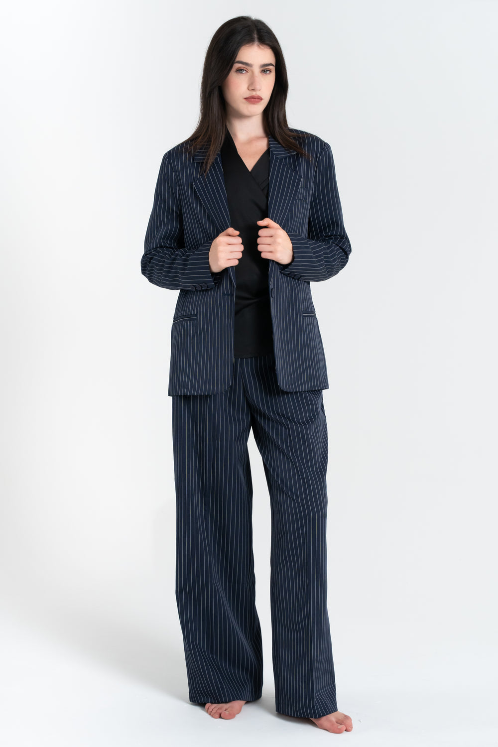 PANTALONE GESSATO DONNA FIORENZA AMADORI 148B