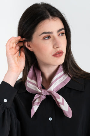 FOULARD DONNA IN SETA LOGO FIORENZA AMADORI