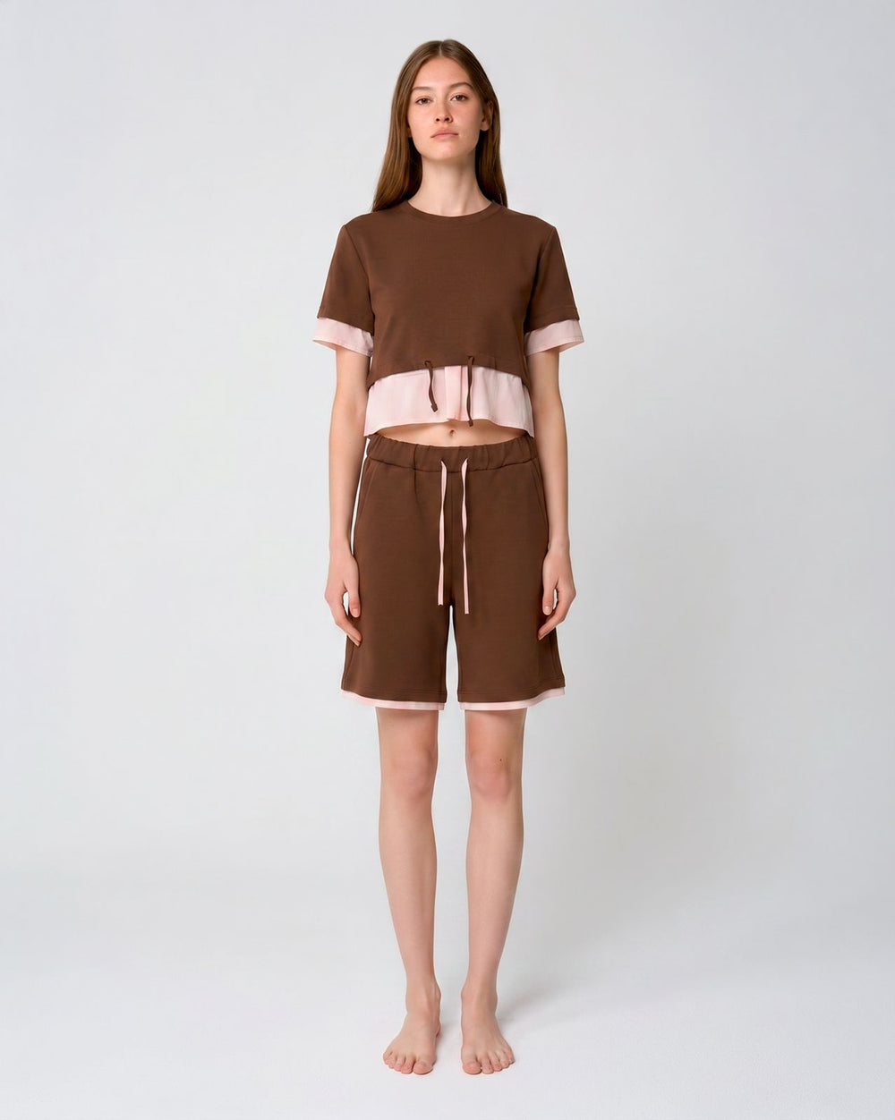 T-SHIRT CROP TOP MANICA CORTA FIORENZA AMADORI FM261116