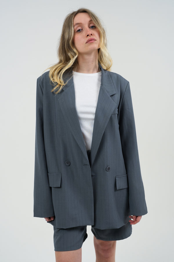 GIACCA BLAZER DONNA IN TESSUTO GESSATO FIORENZA AMADORI 53365