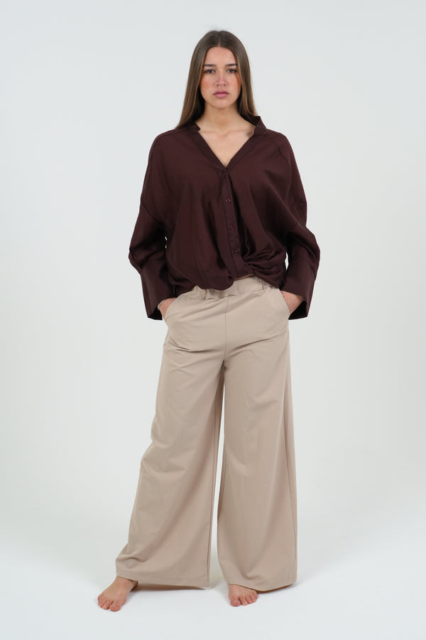 PANTALONE DONNA PALAZZO IN VISCOSA FIORENZA AMADORI MP125.193