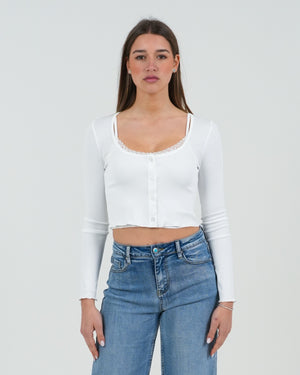 TWINSET DONNA TOP E CARDIGAN FIORENZA AMADORI L9037