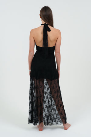 VESTITO DONNA LUNGO DI PIZZO FIORENZA AMADORI 2392