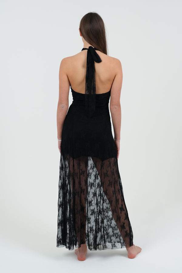 VESTITO DONNA LUNGO DI PIZZO FIORENZA AMADORI 2392
