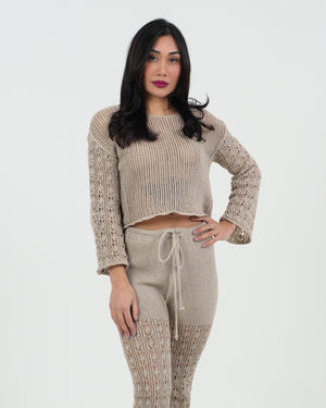 MAGLIA CROCHET MANICA LUNGA FIORENZA AMADORI 25202