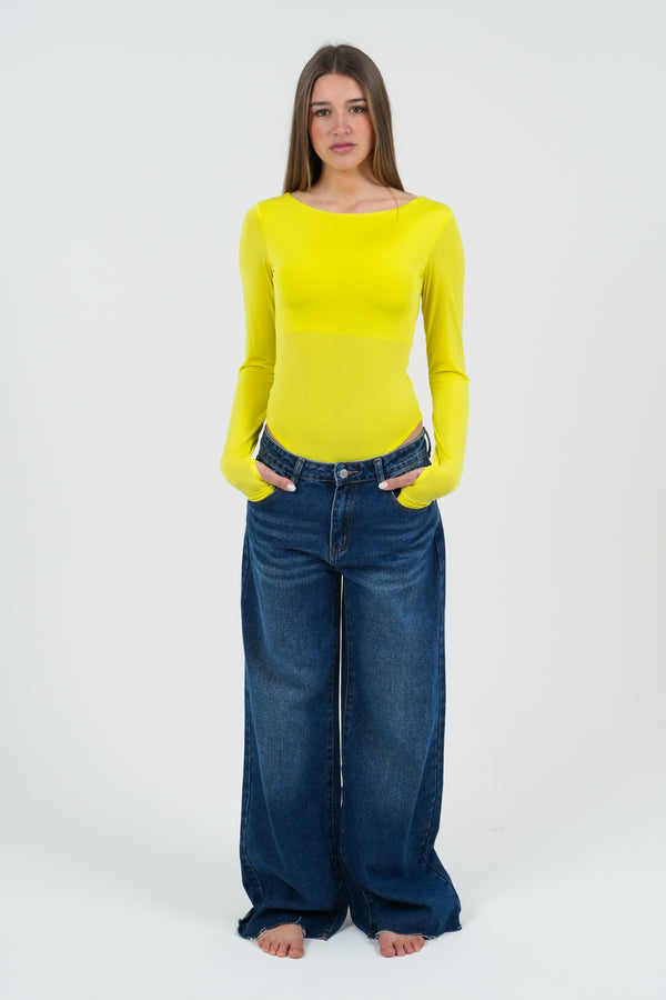 MAGLIA BODY DONNA MANICA LUNGA FIORENZA AMADORI LD2411