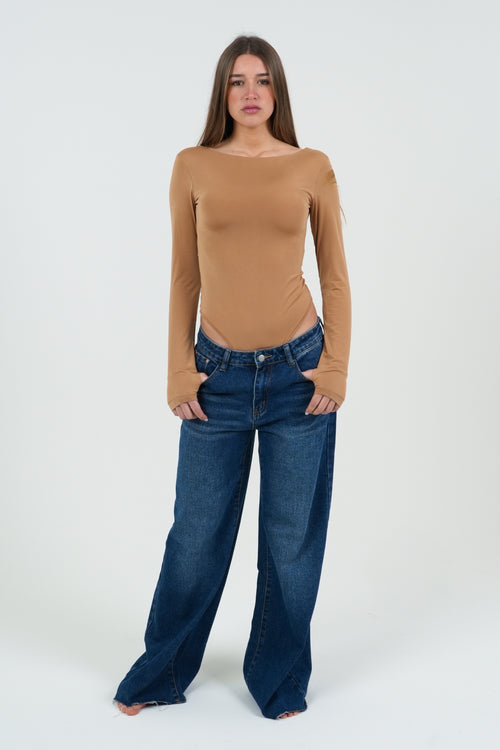 MAGLIA BODY DONNA MANICA LUNGA FIORENZA AMADORI LD2411