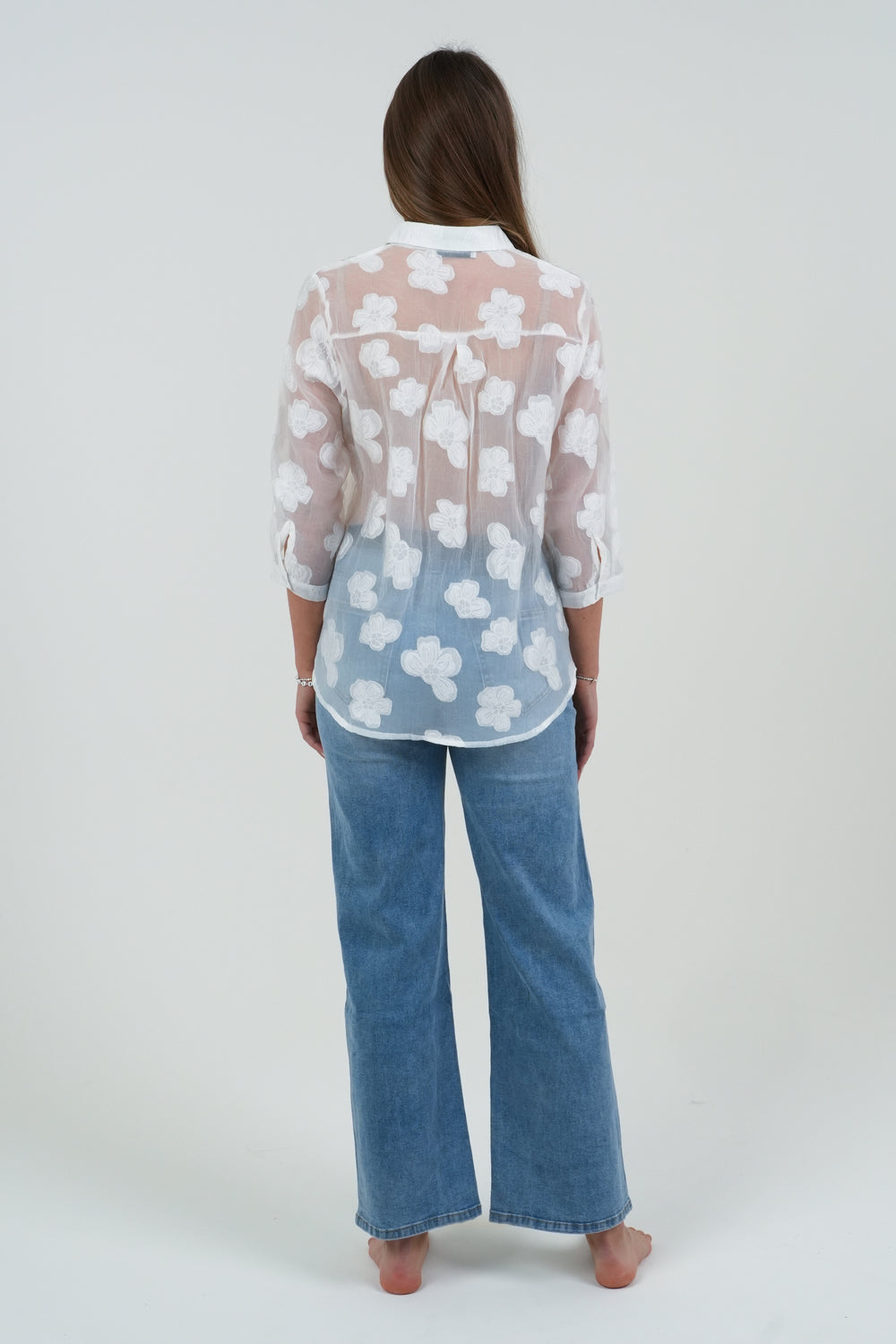 CAMICIA DONNA RICAMATA FIORENZA AMADORI 32827