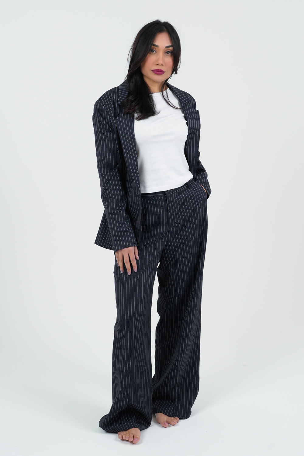 PANTALONE GESSATO DONNA FIORENZA AMADORI 148B
