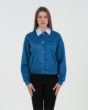 BOMBER DONNA SCAMOSCIATO PRIMAVERILE FIORENZA AMADORI 24654