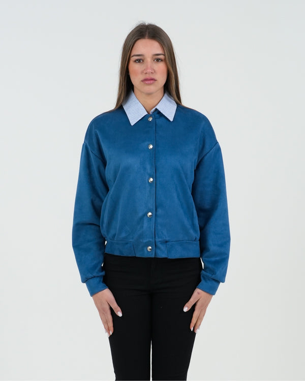 BOMBER DONNA SCAMOSCIATO PRIMAVERILE FIORENZA AMADORI 24654