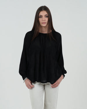 CASACCA DONNA PLISSE' GIROCOLLO MANICA LUNGA FIORENZA AMADORI 240491