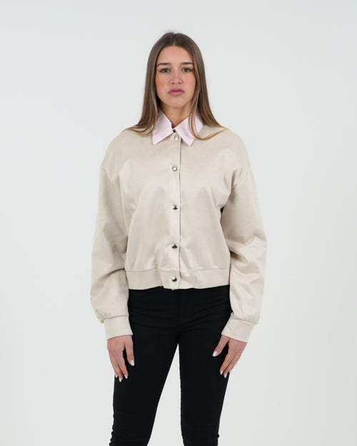 BOMBER DONNA SCAMOSCIATO PRIMAVERILE FIORENZA AMADORI 24654