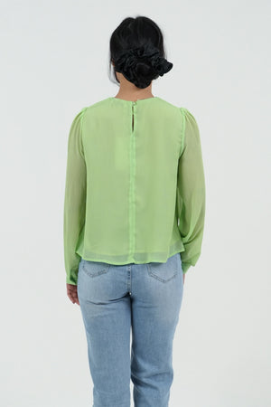 MAGLIA DONNA MANICA LUNGA GIROCOLLO SWAROVSKI 240468