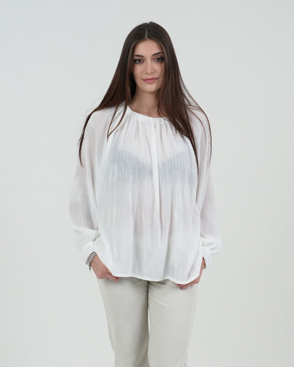 CASACCA DONNA PLISSE' GIROCOLLO MANICA LUNGA FIORENZA AMADORI 240491