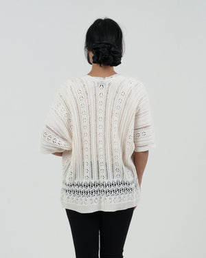 CARDIGAN DONNA RICAMATO MANICA CORTA FIORENZA AMADORI 25200