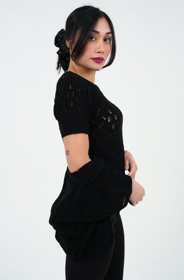 MAGLIA DONNA OPERATA CON LUREX FIORENZA AMADORI 25126