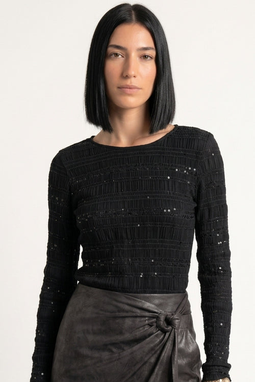 Maglia pailettes Fiorenza Amadori M1672T97