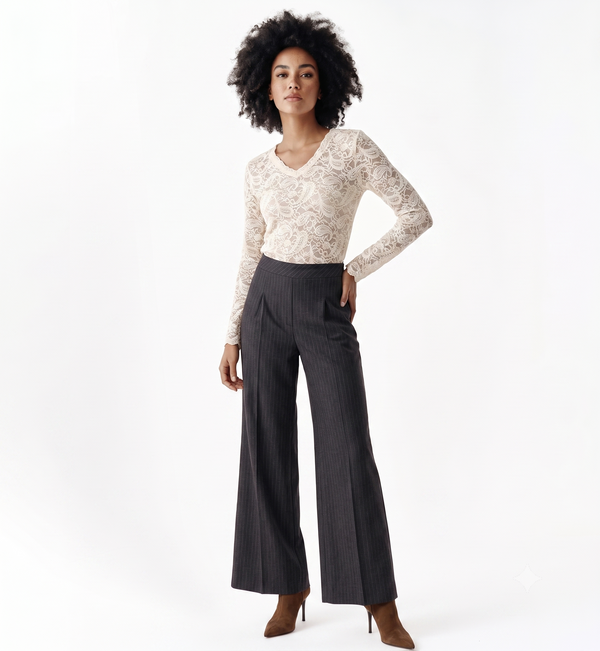 Maglia in pizzo velluto Fiorenza Amadori M1700T36