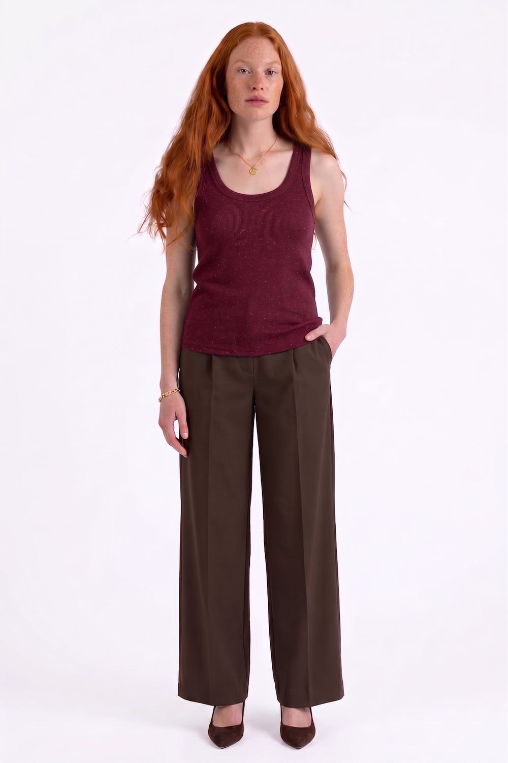Canotta in lurex Fiorenza Amadori T6702T127