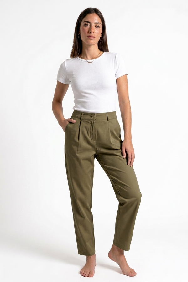 PANTALONE TELA DI COTONE FIORENZA AMADORI P3312T120
