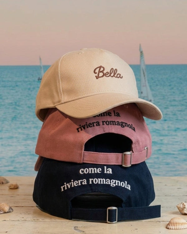 CAPPELLINO CON VISIERA BELLA COME LA RIVIERA ROMAGNOLA FIORENZA AMADORI 
