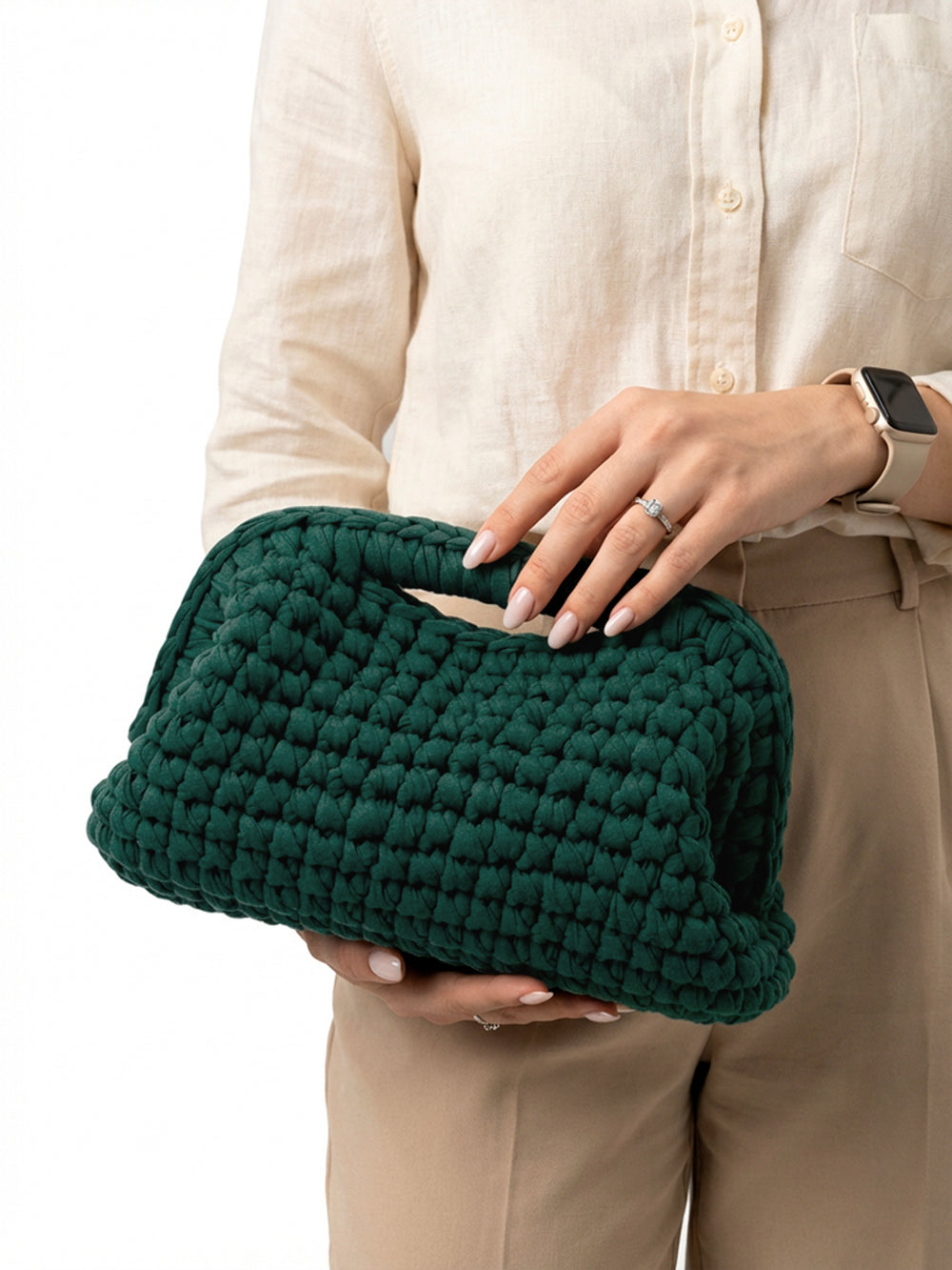 BORSA CROCHET ARTIGIANALE FIORENZA AMADORI ESSENZA 
