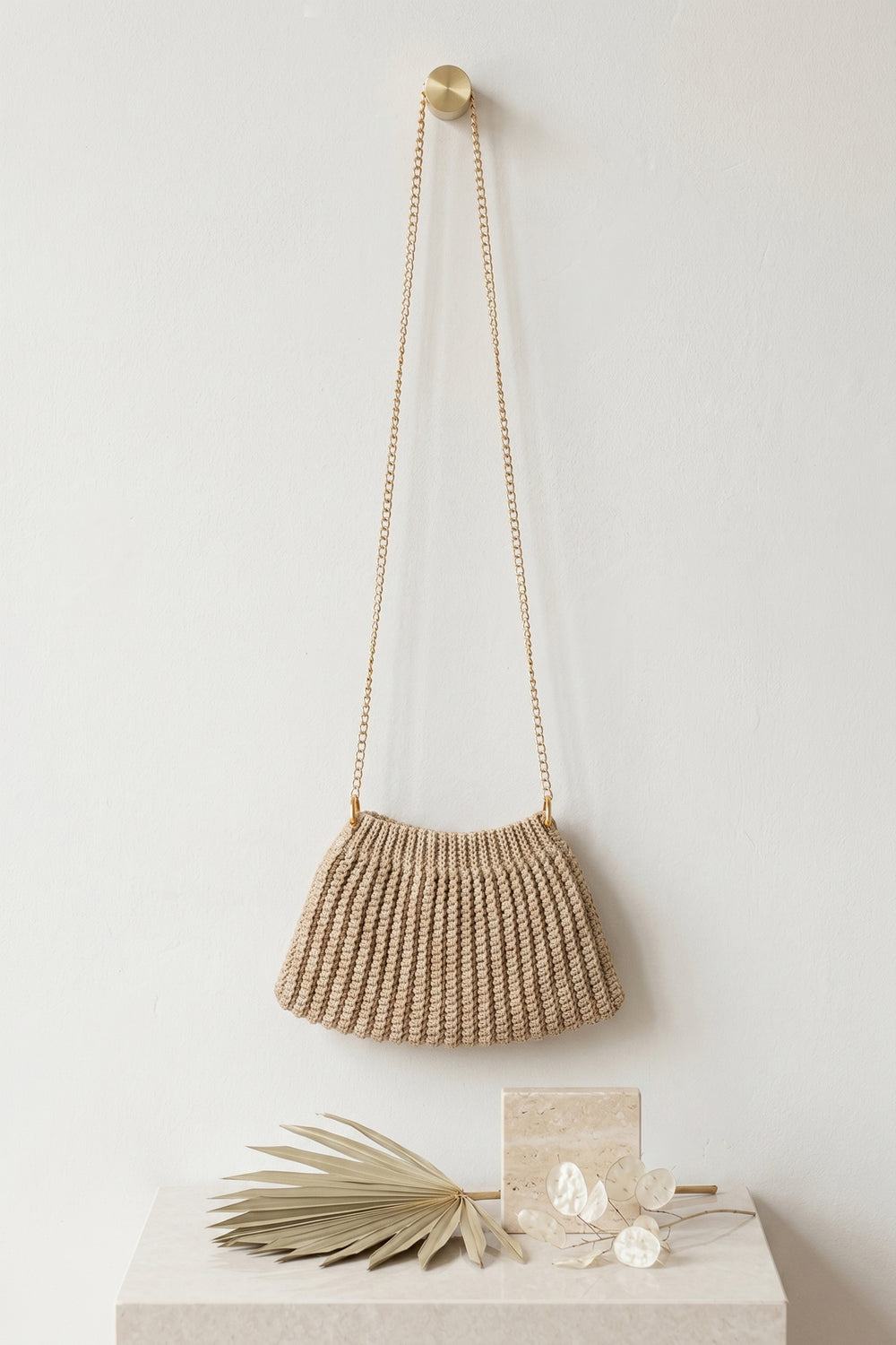 BORSA CROCHE INTRECCIATA ARTIGIANALE FIORENZA AMADORI LUMIÈRE 