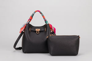 Borsa manico foulard con pochette Fiorenza Amadori CE263