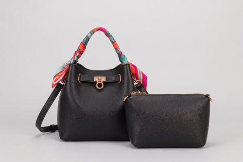 Borsa manico foulard con pochette Fiorenza Amadori CE263