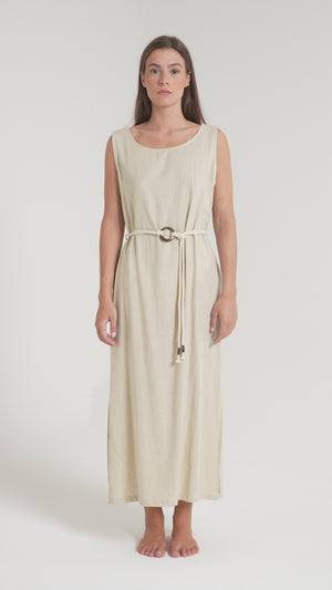 ABITO DONNA LUNGO IN LINO FIORENZA AMADORI 7853