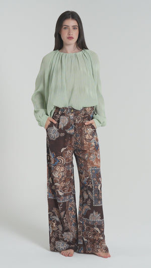 PANTALONE LUNGO DONNA CACHEMIRE FIORENZA AMADORI 34692