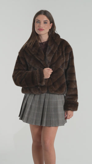 GIACCA DONNA ECOPELLICCIA FIORENZA AMADORI 63212