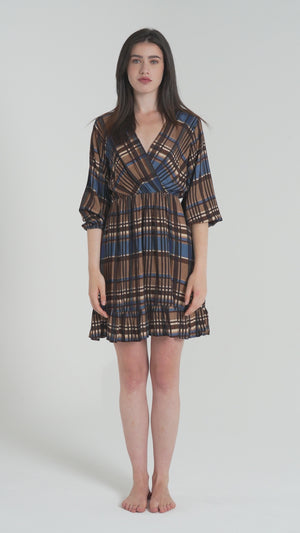 ABITO CORTO DONNA SCOZZESE FIORENZA AMADORI 34753