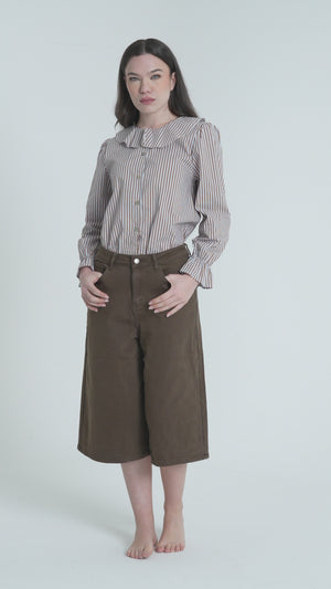 CAMICIA A RIGHE CON COLLETTO AMPIO FIORENZA AMADORI 35791